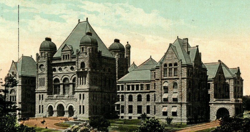 1911 Postcard Parliament Buildings Toronto Canada Vintage Standard View Card