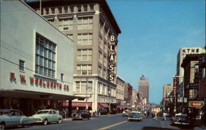 Little Rock Arkansas AR Coca Cola Woolworth Street Scene Vintage Postcard