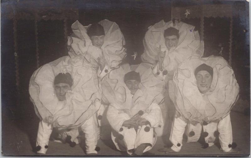 5 People Costumes Jelly Fish Gifford House c1916 RPPC Real Photo Postcard E26