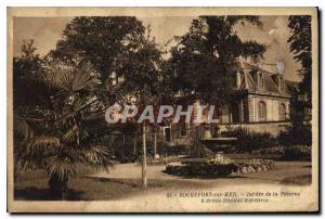 Old Postcard Rochefort sur Mer Garden Postern right Hopital Maritime