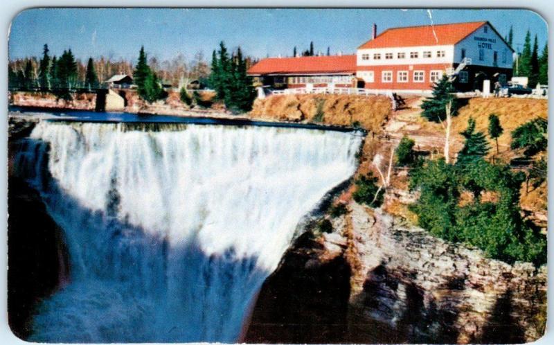 KAKBEKA FALLS, Ontario Canada  Roadside   KAKABEKA FALLS HOTEL  1956   Postcard