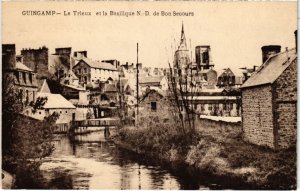 CPA GUINGAMP Le Trieux et la Basilique N.-D. de Bon Secours (1295379)