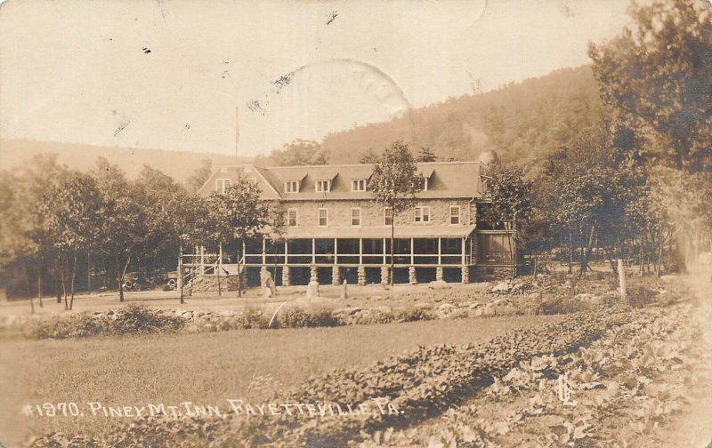 FAYETTEVILLE PENNSYLVANIA PA~PINEY MOUNTAIN INN~1911 REAL PHOTO POSTCARD