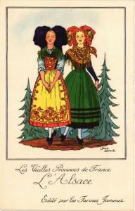 CPA L'Alsace Les Vieilles Provinces de France FRANCE FOLKLORE (787857)
