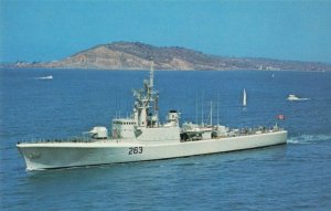 Postcard HMCS Yukon DDE-263 Anti-Submarine Destroyer 