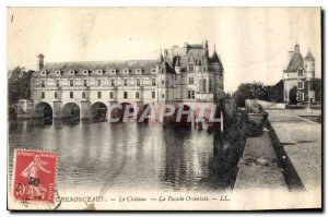 Old Postcard Chateau Chenonceau on the East Facade