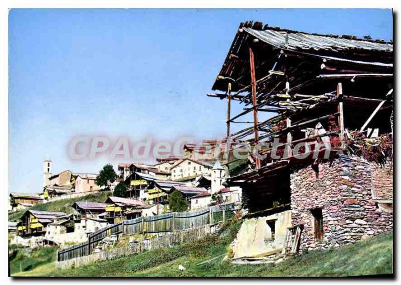 Old Postcard The High Alps Saint Veran olus the highest village in Europe Typ...