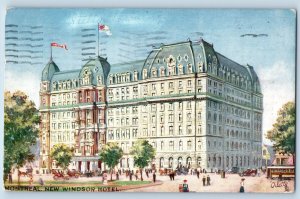 Montreal Quebec Canada Postcard New Windsor Hotel 1910 Oilette Tuck Art