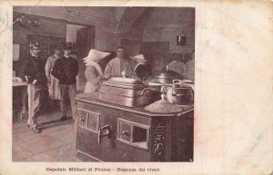 FLORENCE ITALY~MILITARY HOSPITAL DISPENSE FOOD-OSPEDALE MILITARE~1900s POSTCARD