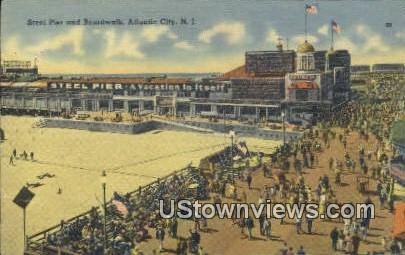 Steel Pier, Boardwalk in Atlantic City, New Jersey