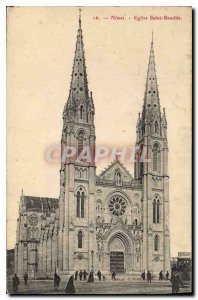 Postcard Old Nimes Eglise Saint Baudile