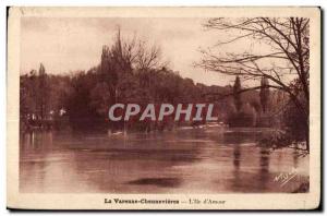 Old Postcard La Varenne Chennevieres The Island of Love