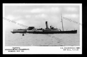 F2838 - Caledonian SP Co. Paddle Steamer - Caledonia - bt.1889 - Pamlin postcard