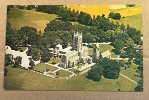 POSTCARD - UNUSED - AIR VIEW OF CATHEDRAL CHURCH AT BRYN ATHYN PA.