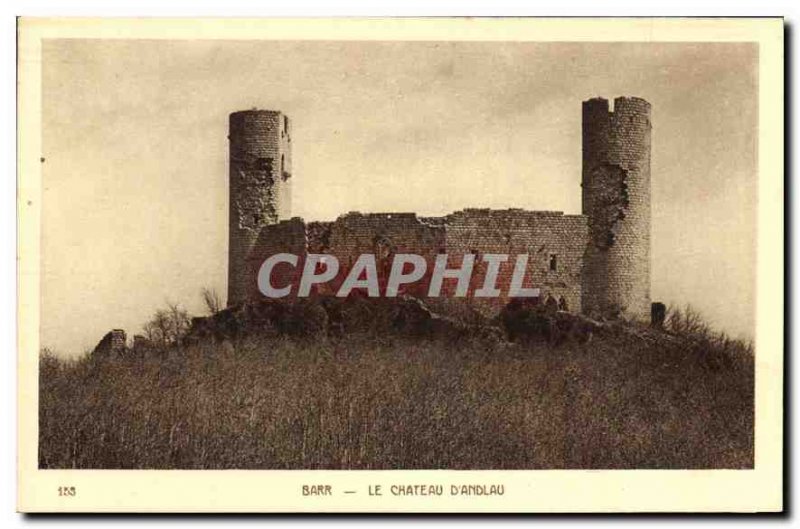 Old Postcard Barr Le Chateau Andlau