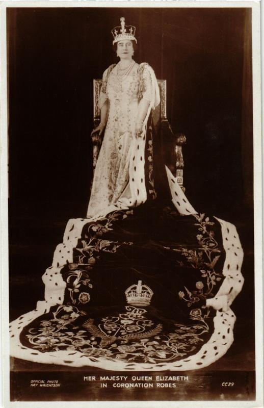 CPA Queen Mother Elizabeth in coronation robes BRITISH ROYALTY (678830)