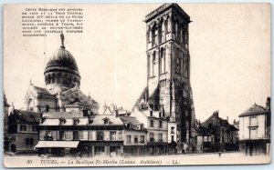 Postcard - The St. Martin Basilica - Tours, France