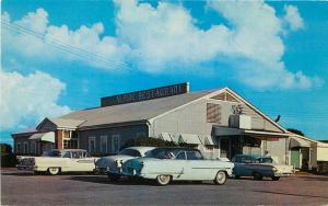 Alpine Restaurant roadside Autos 1950s Tifton Georgia Cline postcard 9301