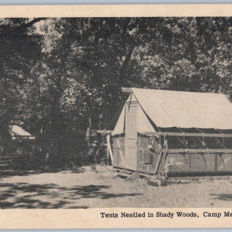 c1930s Illinois Camp Medill McCormick Tents Cabin Woods Lodge Girl Scouts A190