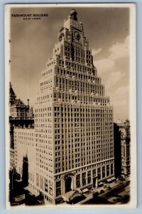 c1910's View Of Paramount Building New York NY RPPC Photo Antique Postcard
