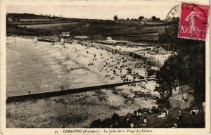 CPA Carantec- La Jetee de la Plage du Kelenn FRANCE (1025733)