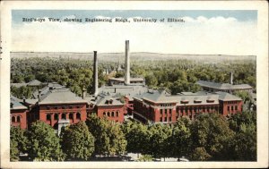 Champaign University of Illinois IL Engineering Bldgs Vintage Postcard