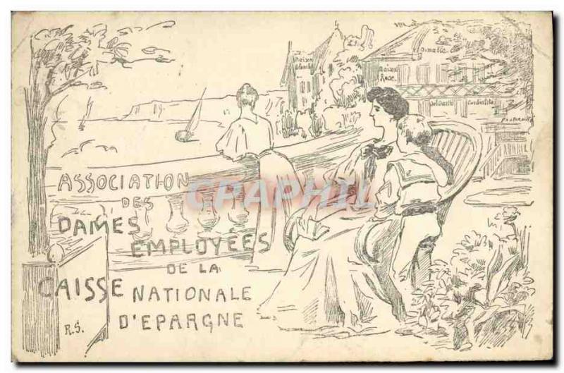 Old Postcard Bank employees Ladies Association of the Caisse Nationale d & # ...