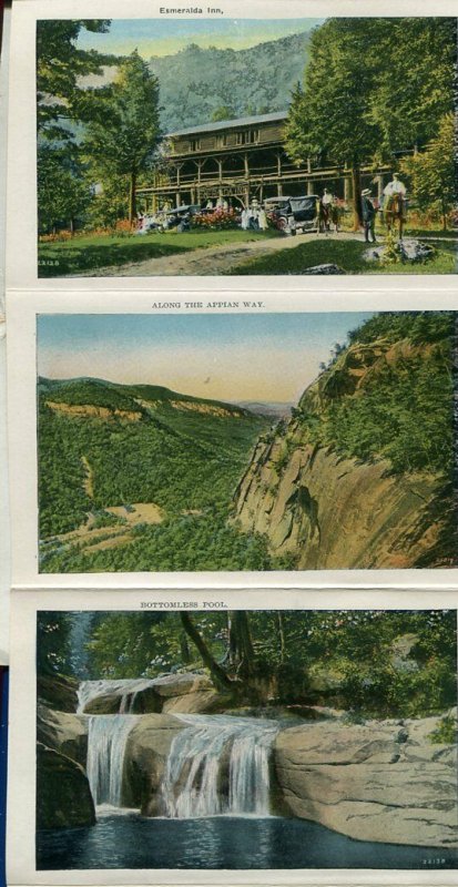 Chimney Rock Section Western North Carolina nc postcard folder foldout #3