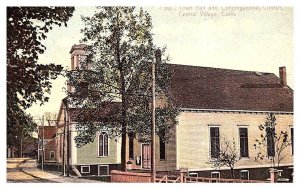 Connecticut  Central Village  Town Hall, Congregational Church