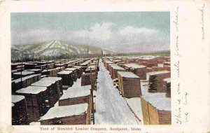 Humbird Lumber Company Yard Snow Sandpoint Idaho 1905c postcard