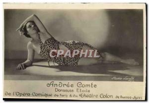 Postcard Old Andree Earl Danseuse Etoile of & # 39Opera Comique in Paris and ...