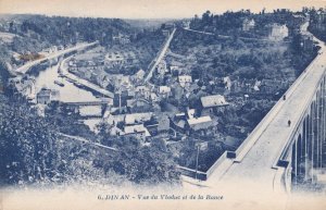 Dinan Vue Du Viadut De Las Ronce Aerial Antique Postcard