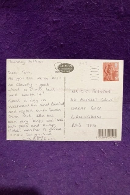 England Up-a-long Clovelly Devon posted 2001