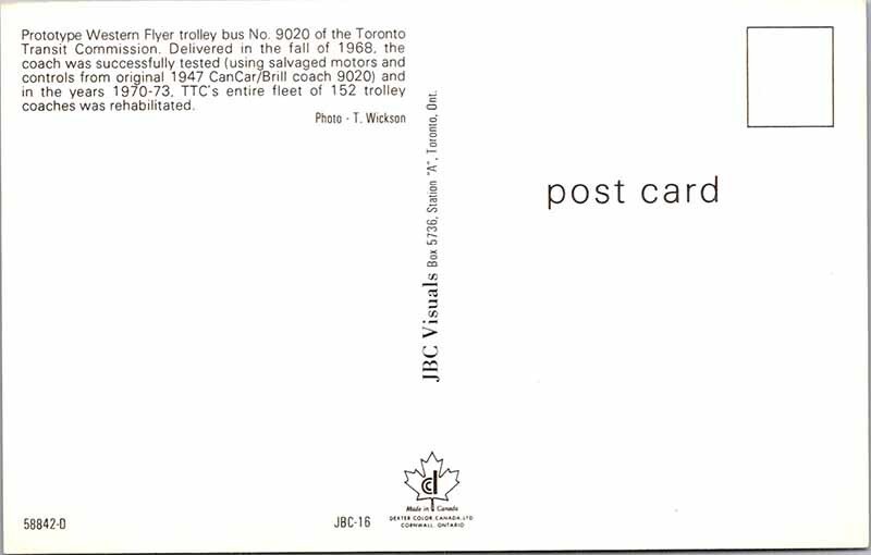 POSTCARD SCENE Toronto Ontario ON AO8156