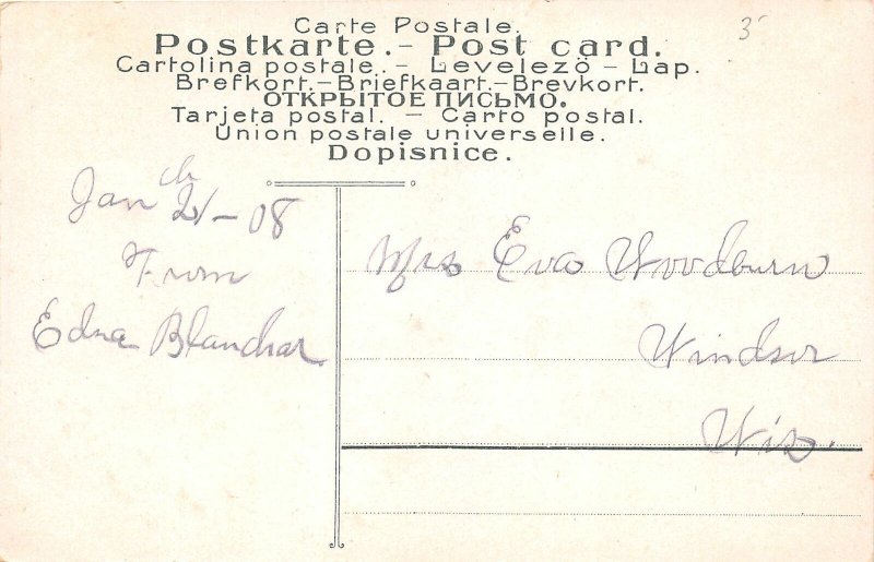 H61/ Windsor Wisconsin Postcard c1910 Greetings From Windsor Wis 196 