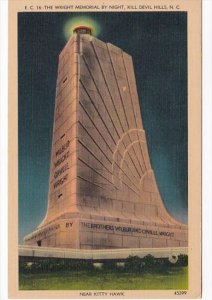 North Carolina Kill Devil Hills Wright Memorial By Night