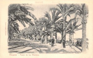 uk42873 paseo de los martires alicante spain embossed