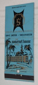 The Somerset House Motel Las Vegas Nevada Map 30 Strike Matchbook Cover
