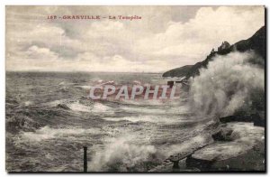 Old Postcard Granville La Tempete
