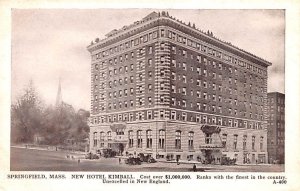 New Hotel Kimball Springfield, Massachusetts MA