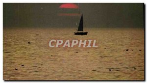 Modern Postcard Deauville Sunset Sea