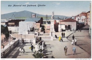 GIBRALTOR; War Memorial and Boulevard, 1900-10s