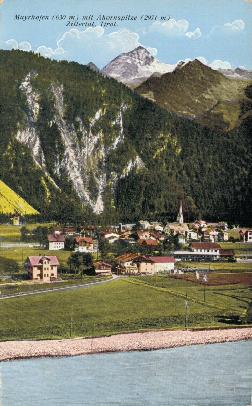 Austria Mayrhofen mit Ahornspitze Zillertal Tirol 05.75