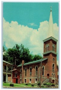 c1960's First Methodist Church Exterior Galena Illinois IL Unposted Postcard