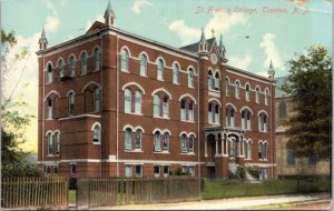 Postcard NJ Trenton -St. Francis Hospital Nurses College