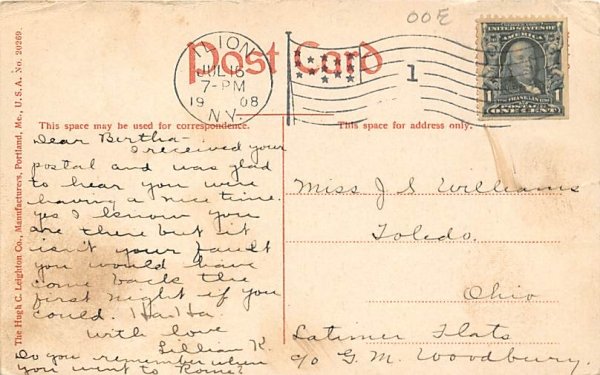 Grand Hotel Catskill MTS Highmount, New York Postcard