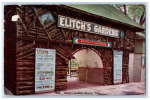 1908 Elitch's Gardens Entrance Denver Colorado CO Posted Antique Postcard