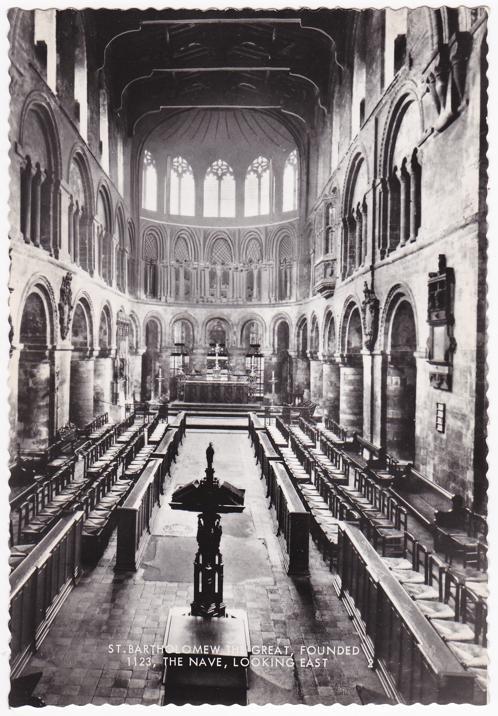 The Nave at St Bartholomew Church - London, England