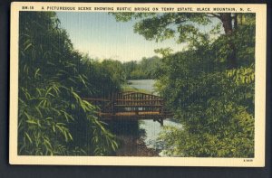 Black Mounain, North Carolina/NC Postcard, Rustic Bridge