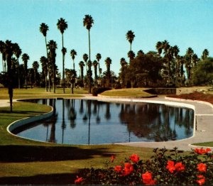 Circa 1955 Anaheim California Vintage Postcard Fly-casting Pool La Palma Park